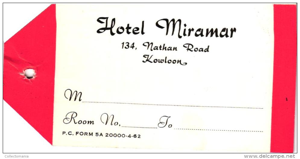 12 HOTEL Labels LAOS Settha Palace CEYLON SRI LANKA Colombo Taprobane CHINA Kowloon CAMBODGE Angkor MALAYA INDONESIA