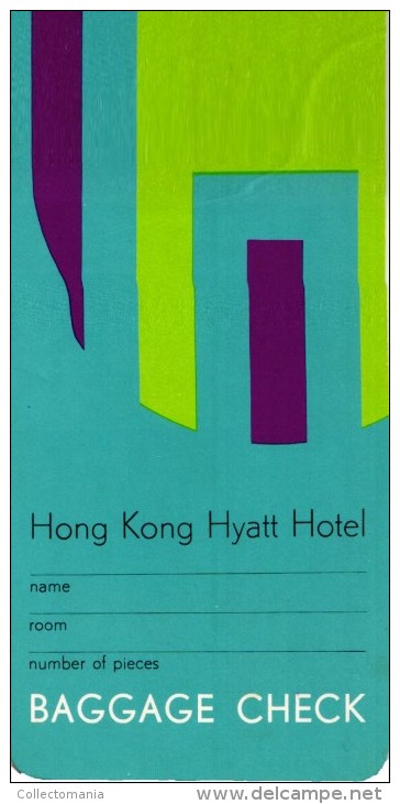 12 HOTEL Label Collection ASIA  - Very Good  To Excellent Condition - HONG KONG THAILAND  Bangkok  INDIA New Delhi - Etiquettes D'hotels