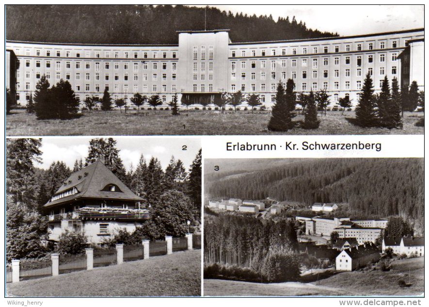 Breitenbrunn Erlabrunn - S/w Mehrbildkarte 1 - Breitenbrunn