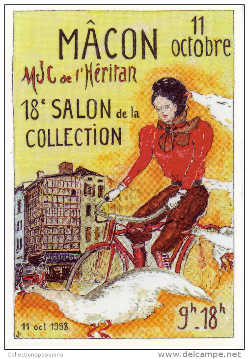 Carte Postale - 18è Salon De La Collection. MÂCON. 1998 - 500 Exemplaires - - Bourses & Salons De Collections