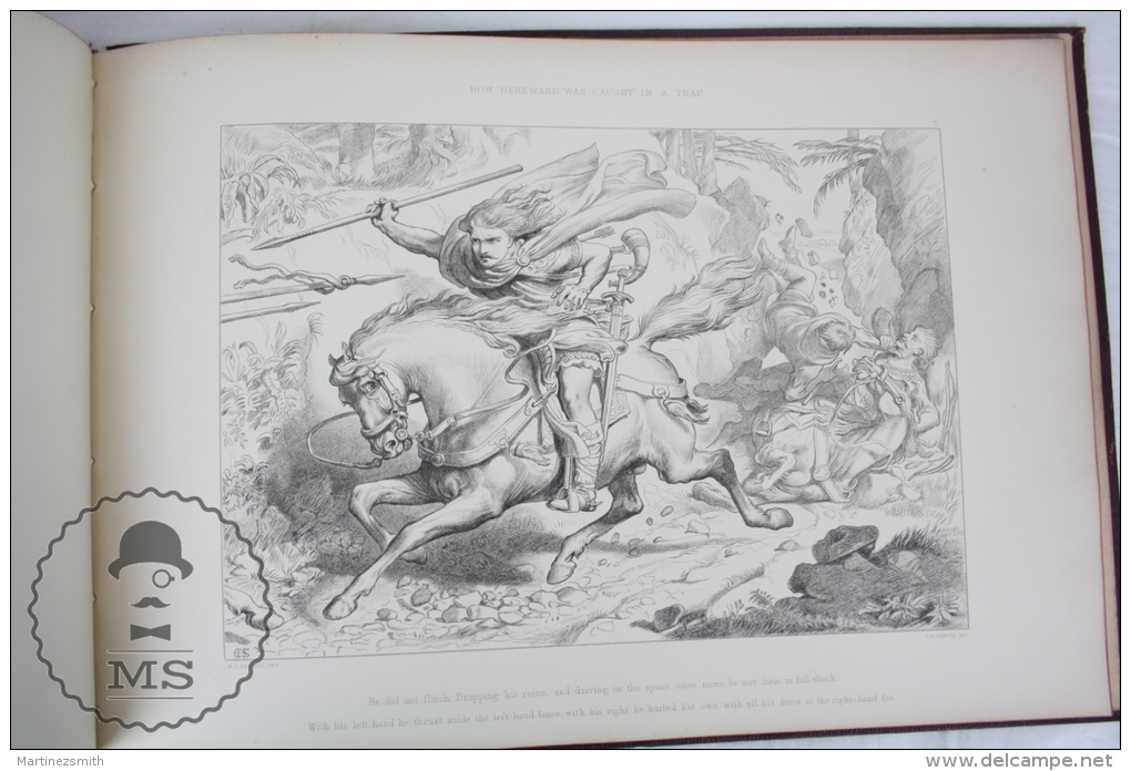 1870 Illustrations by H. C. Selous to Hereward the Wake by Charles Kingsley