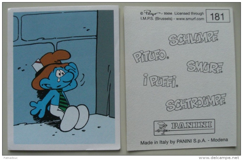 25 Vignettes Panini SCHTROUMPF De 2006 Sans Double - Edizione Francese