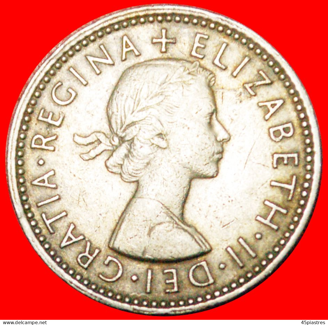 * ENGLISH CREST (1954-1970): GREAT BRITAIN  1 SHILLING 1963! ELIZABETH II (1953-2022) LOW START NO RESERVE! - I. 1 Shilling