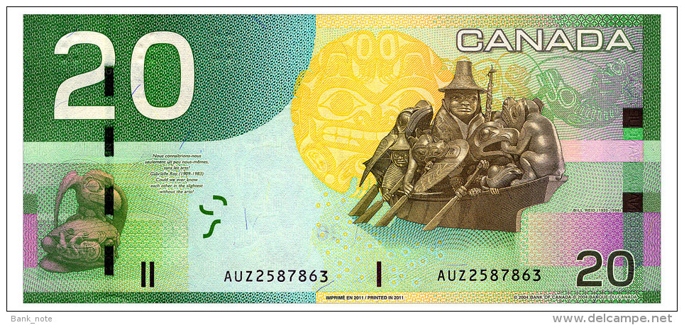 CANADA 20 DOLLARS 2011 Pick 103h Unc - Canada