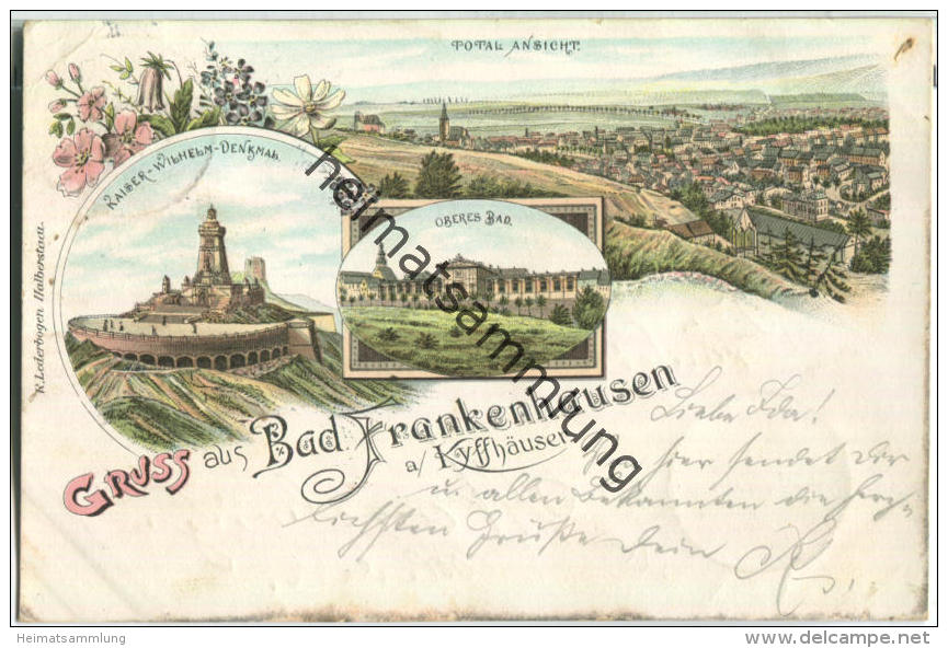 Bad Frankenhausen - Oberes Bad - Kaiser-Wilhelm-Denkmal - Bad Frankenhausen