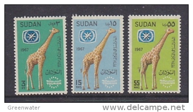 Sudan 1967 Giraffe 3v ** Mnh (25536) - Soedan (1954-...)