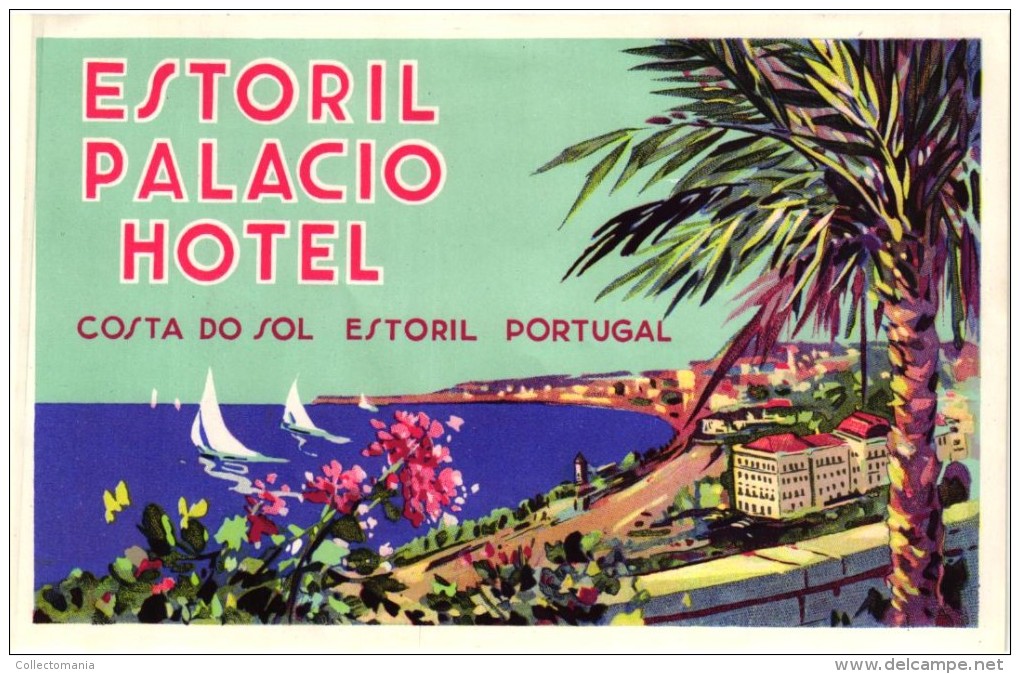 12 HOTEL Labels PORTUGAL Lisboa Viano Do Castello Porto Coimbra Faro Vidago Vouzela Estoril - Hotel Labels