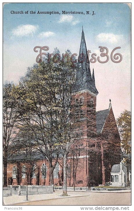 Church Of The Assumption, Morristown, New Jersey - 2 SCANS - Autres & Non Classés