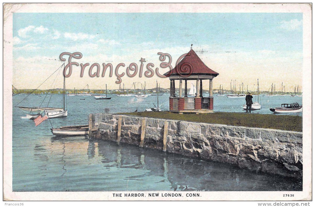 The Harbor, New London - Connecticut - 2 SCANS - Autres & Non Classés