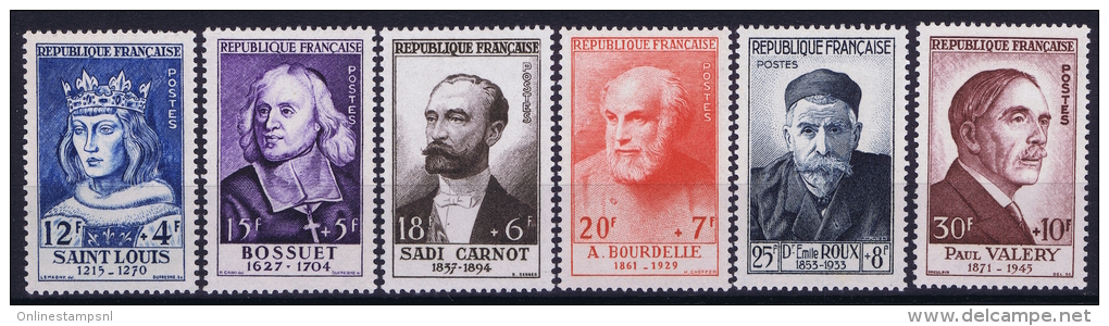 France: Yv Nr 989 - 994  MNH/** Sans Charnière  Postfrisch - Nuovi