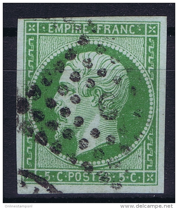 France: Yv Nr 12 Obl. Used  Cachet ?C - 1853-1860 Napoléon III.
