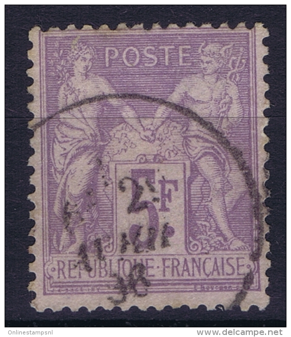 France: Yv Nr  95 Obl. Used  2 X  Signed/ Signé - 1876-1898 Sage (Tipo II)