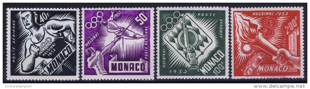 Monaco: V Nr. AE 51 - 54 MH/*, Avec  Charnière , Mit Falz - Airmail