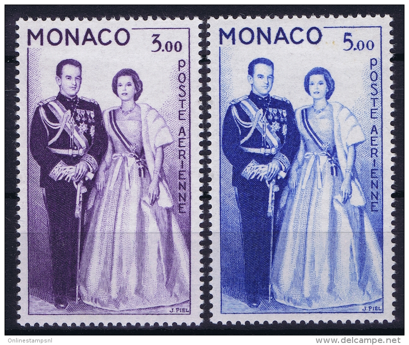 Monaco: V Nr. AE  74 - 75  MH/*, Avec  Charnière , Mit Falz - Poste Aérienne