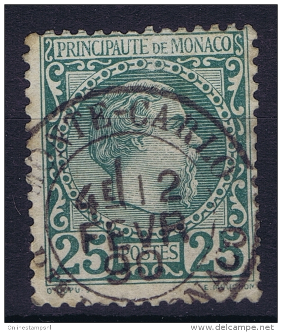 Monaco: Yv Nr. 6 Obl. Used - Oblitérés