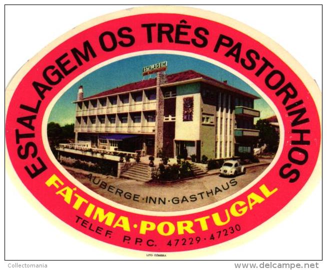 12 HOTEL Labels PORTUGAL Estoril Vouzela FUNDAO Vidago FATIMA Tomar PORTO SETUBAL