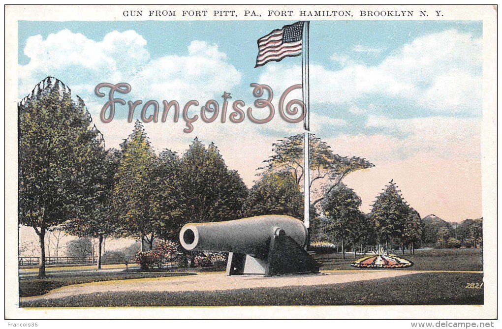 Gun From Fort Pitt Fort Hamilton Brooklyn - 2 SCANS - Brooklyn