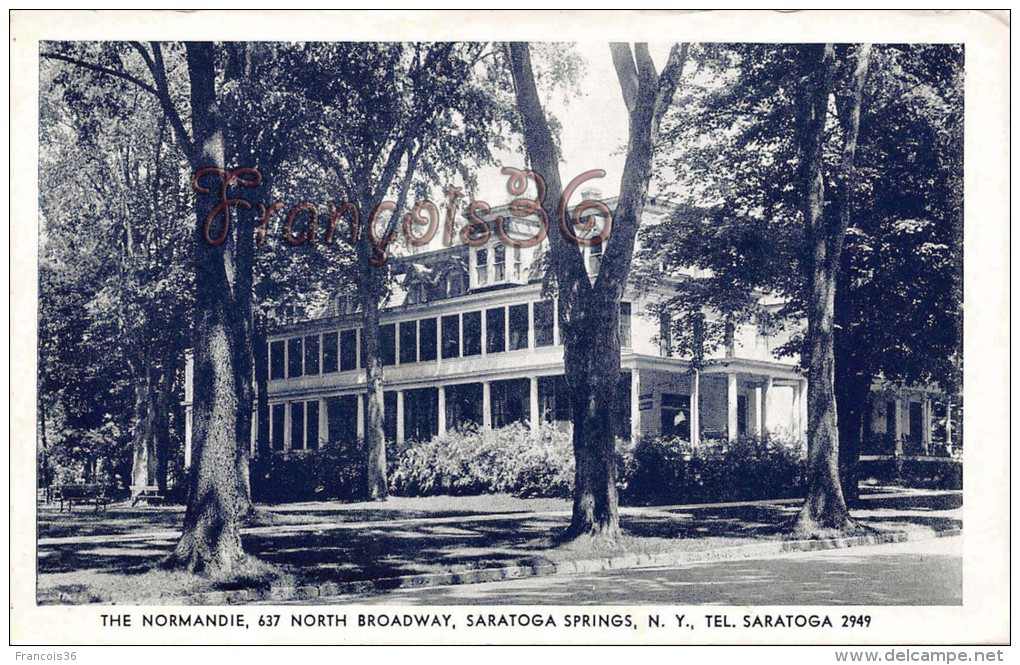 The Normandie 637 North Broadway - Saratogo Springs - 2 SCANS - Saratoga Springs