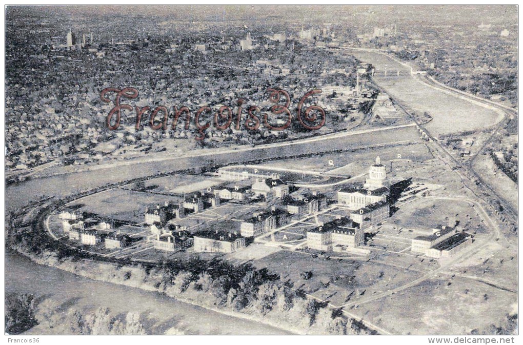 Aerial View Of River Campus College For Men The University Of Rochester - 2 SCANS - Rochester