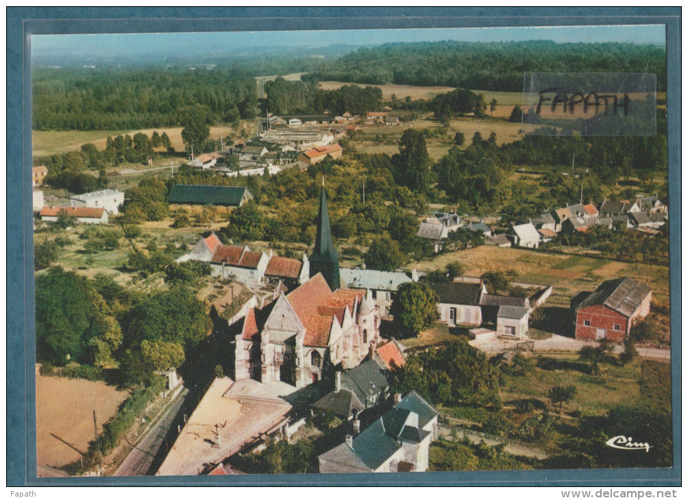 02-BLERANCOURT-Vue Panoramique Aérienne- Non écrite -2 Scans-10.5 X 15 - CIM COMBIER - Autres & Non Classés