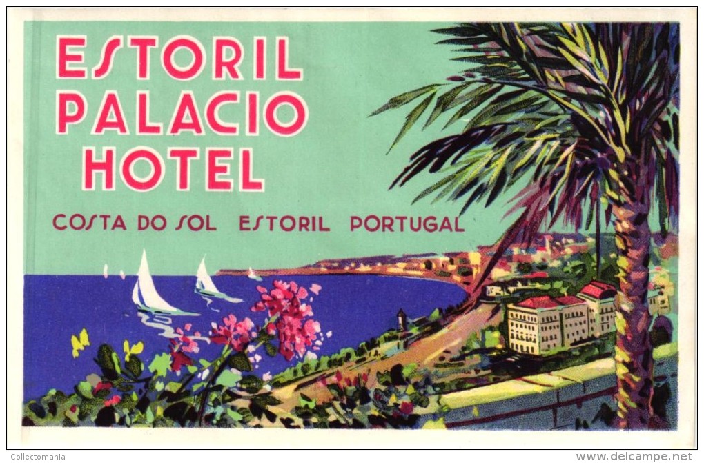 11 HOTEL Labels PORTUGAL  MADEIRA Funchal Estoril Porto Braga Lisboa Sagres NAMPULA