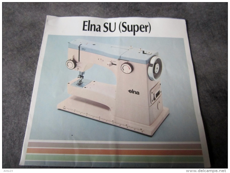 Pub DE 1954 - Machines à Coudre - ELNA - Su Super - Disc , Photo D'époque - Mode