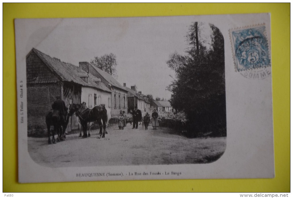 BEAUQUESNE Rue Des Fossés  LE BERGE - Beauquesne