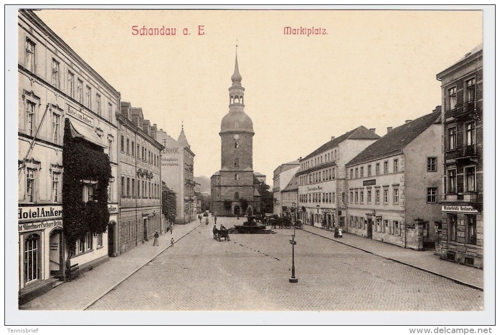 AK: " Schandau A.E. " Marktplatz Bad Schandau  #3847 - Bad Schandau