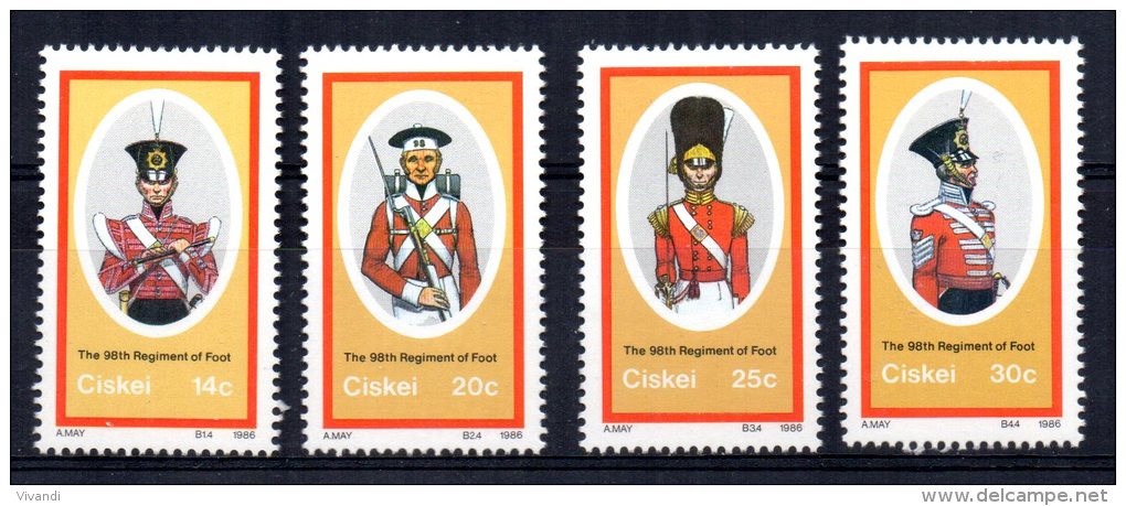 Ciskei - 1986 - British Military Uniforms (3rd Series) - MNH - Ciskei