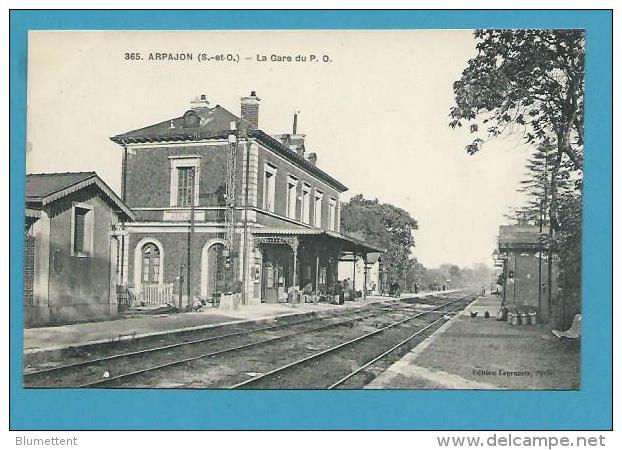 CPA 365 - Chemin De Fer La Gare Du P.O - ARPAJON 91 - Arpajon