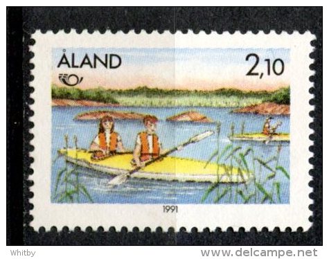 Aland Islands 1991 2.10o Kayaking Issue #60 MNH - Aland