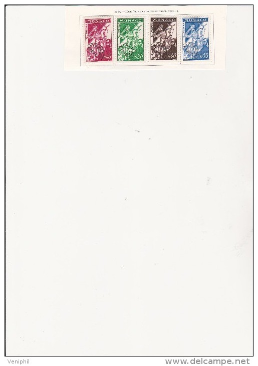 MONACO - TIMBRES PREOBLITERES N° 19 A 21 NEUF X - ANNEE 1960 - COTE : 22,20 € - Voorafgestempeld
