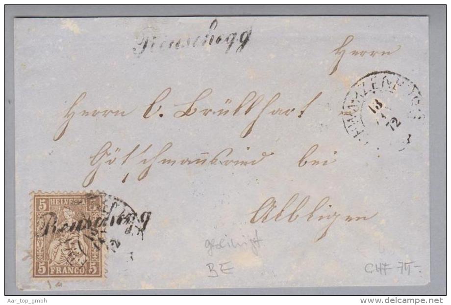 Heimat AG Renschegg 1872-04-13 Brief Sitzende > Alblingen - Storia Postale