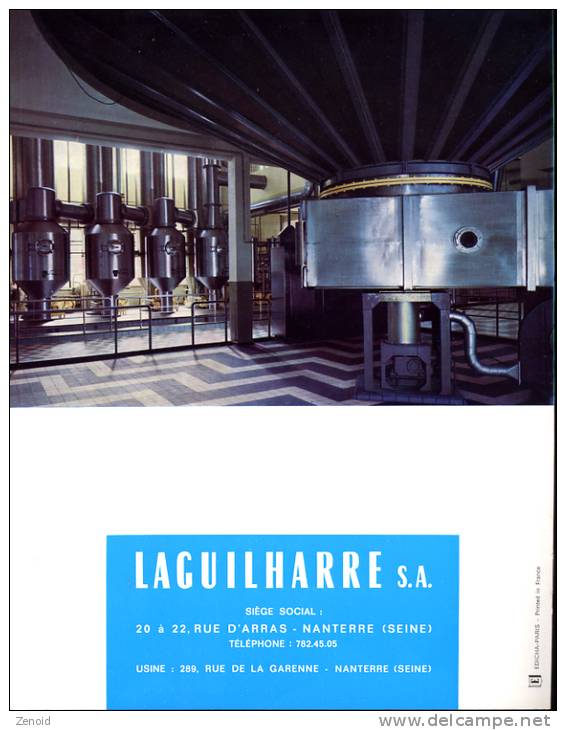 Livret Technique Et Publicitaire Laguilharre "Evaporateurs Pour Produits Laitiers" Années 50 - Machines