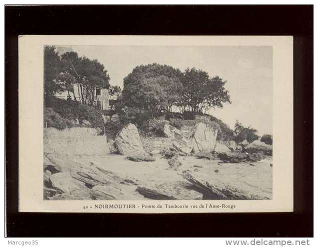 85 Noirmoutier Pointe Du Tambourin Vue De L'anse Rouge  Edit. Gausson N° 40 Villa - Noirmoutier