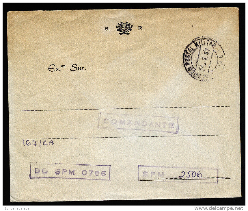 A3487) Portugal Brief Servico Postal Militar 24.1.1967 - Covers & Documents