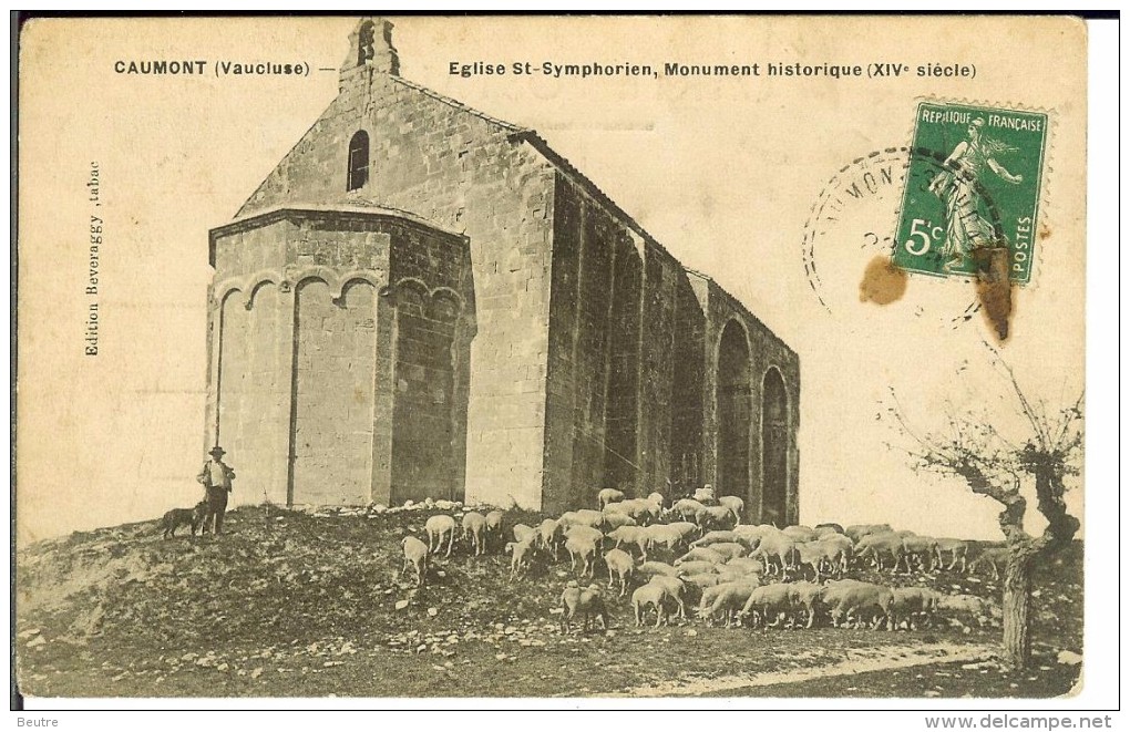 CPA CAUMONT église Saint-Symphorien 12189 - Caumont Sur Durance