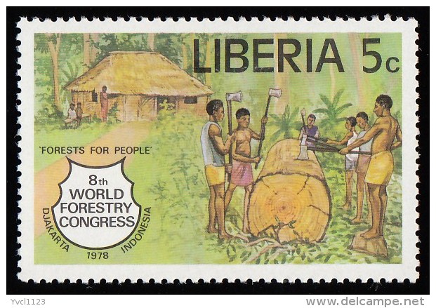 LIBERIA - Scott #826 The 8th World Forestry Congress, Jakarta / Mint NH Stamp - Liberia