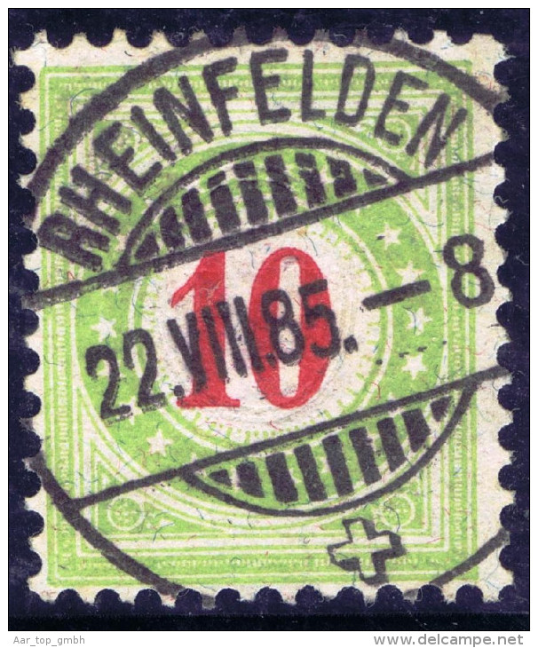 Heimat AG Rheinfelden 1885-08-22 Porto Zu#18BIIK Voll-O - Vrijstelling Van Portkosten