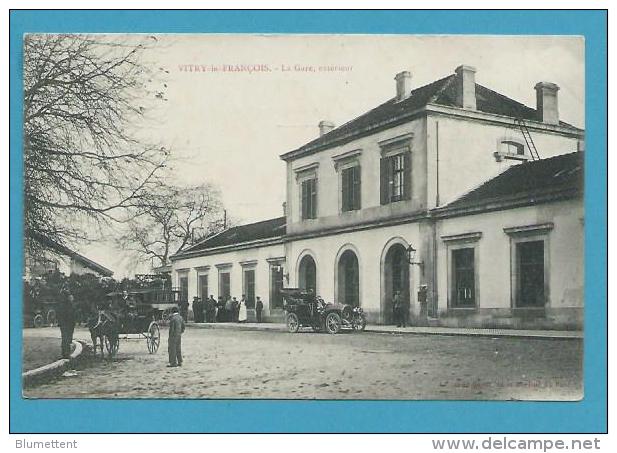 CPA La Gare Extérieur VITRY LE FRANCOIS 51 - Vitry-le-François