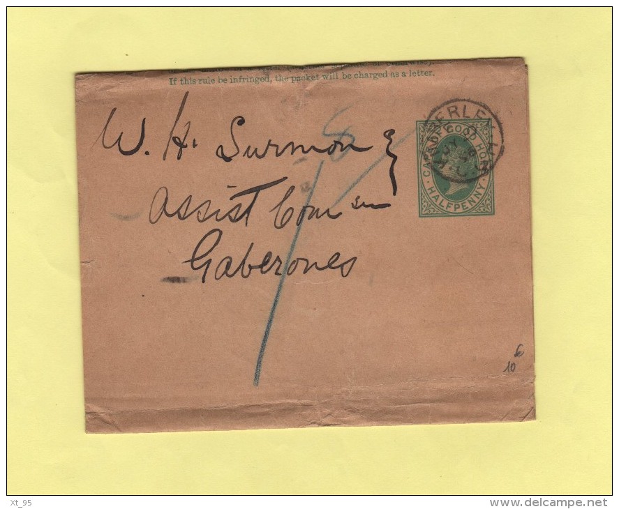 Kimberlly - CGH - 1896 - Entier Postal - Cape Of Good Hope (1853-1904)