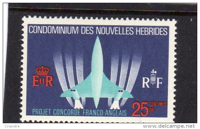 Nouvelles Hébrides:  Concorde  N°276**277** - Neufs