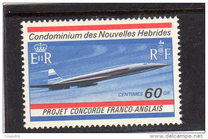 Nouvelles Hébrides:  Concorde  N°276**277** - Neufs