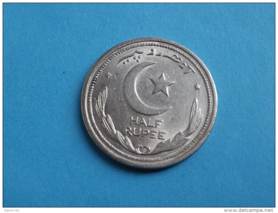 PAKISTAN  1/2  RUPEE  1949   TTB     NICKEL - Pakistán