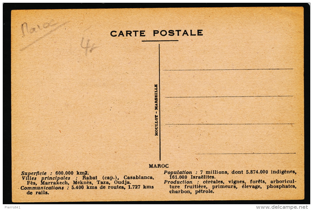 MAROC - Jolie Carte Avec Portrait De LYAUTEY Et Carte Du MAROC Avec RABAT CASABLANCA FEZ MARRAKECH MOGADOR AGADIR FIGUIG - Andere & Zonder Classificatie