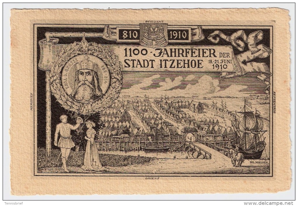 AK ,1910 " 1100 Jahre " Itzehoe "  ,#3833 - Itzehoe