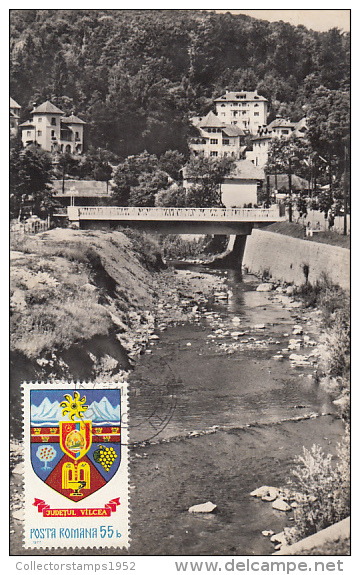 29610- TOURISM, OLANESTI SPA TOWN, VIEW, HOTEL, MAXIMUM CARD, 1980, ROMANIA - Hotel- & Gaststättengewerbe