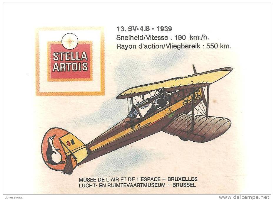 Sous-bocks Stella Artois Aviation 13.SV64.B - 1939 - Sous-bocks