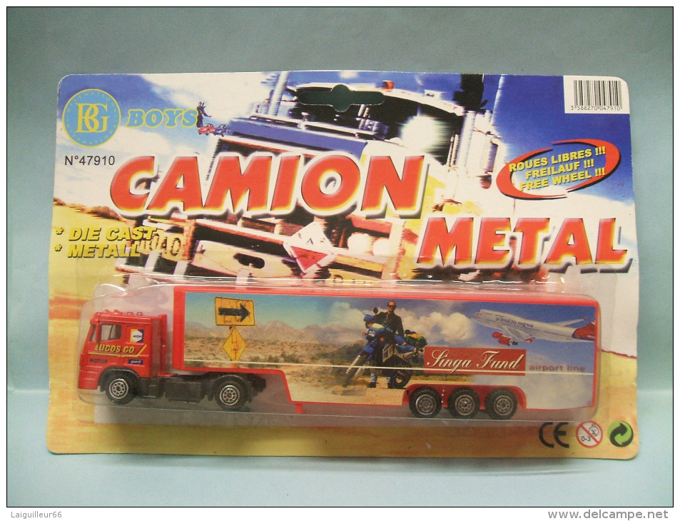 BG Boys - SEMI-REMORQUE Camion VOLVO "Singa Fund Airport Line" Neuf NBO HO 1/87 - Véhicules Routiers