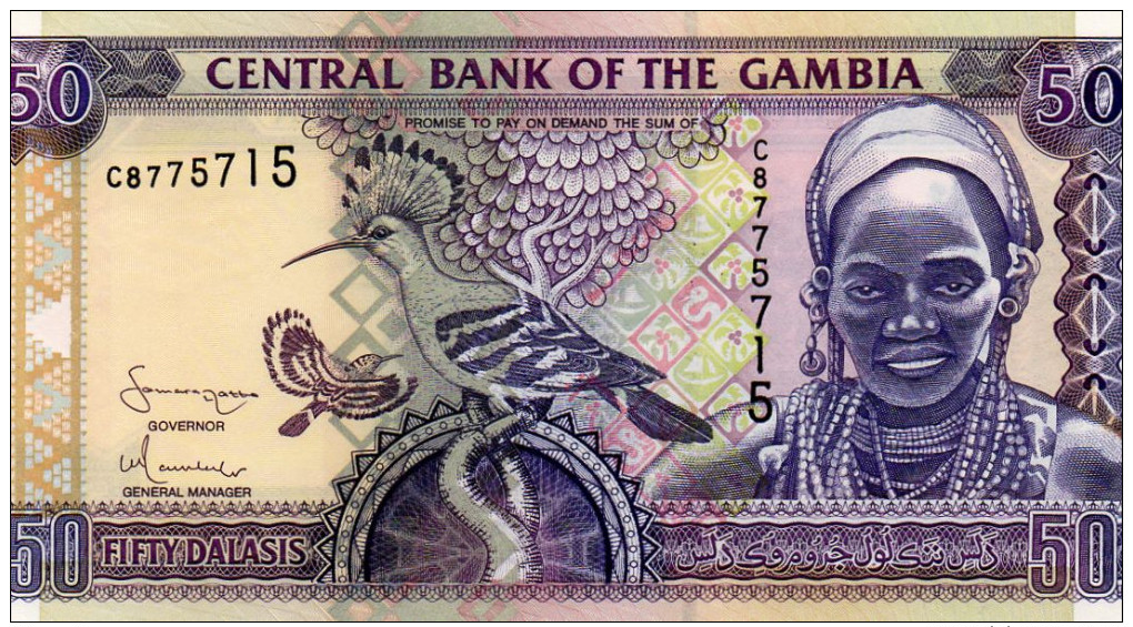 GAMBIE : 50 Dalasis 2001 (unc) - Gambie